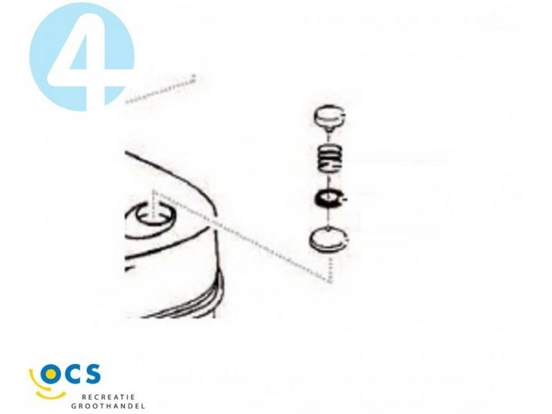 Thetford Beluchtingsknop + Veer Wit 07524 1 Thetford Beluchtingsknop + Veer Wit 07524