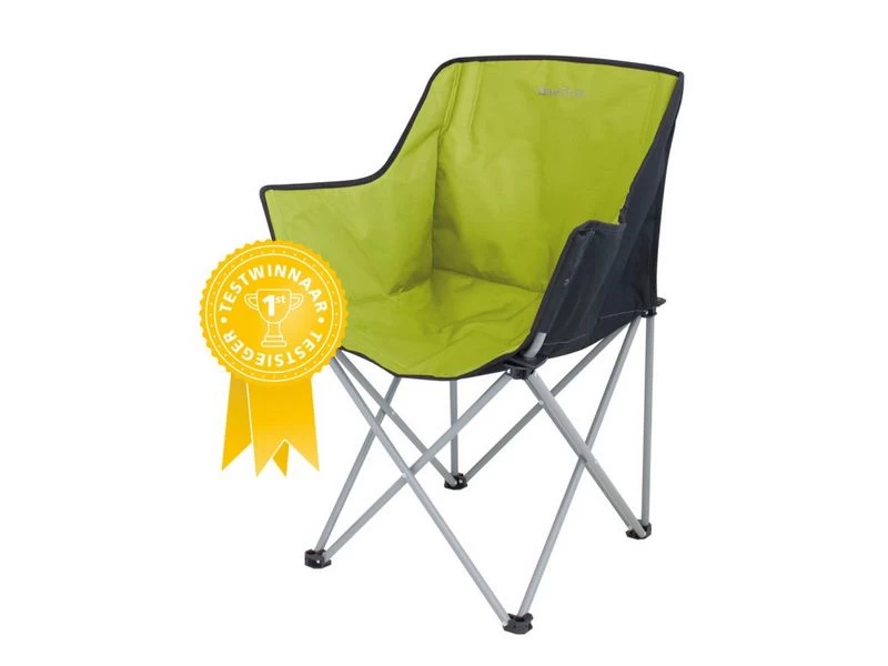 Eurotrail Vouwstoel Kampala Lime-Zwart 2 Eurotrail Vouwstoel Kampala Lime-Zwart - Image 2