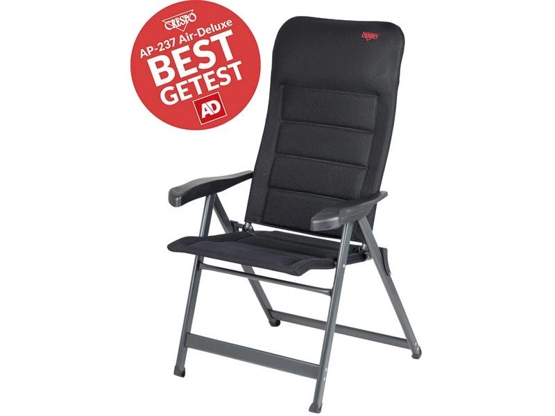 Crespo Kampeer Standen Stoel Ap-237 Air-deluxe Zwart Kleur 80 2 Crespo Kampeer Standen Stoel Ap-237 Air-deluxe Zwart Kleur 80 - Image 2