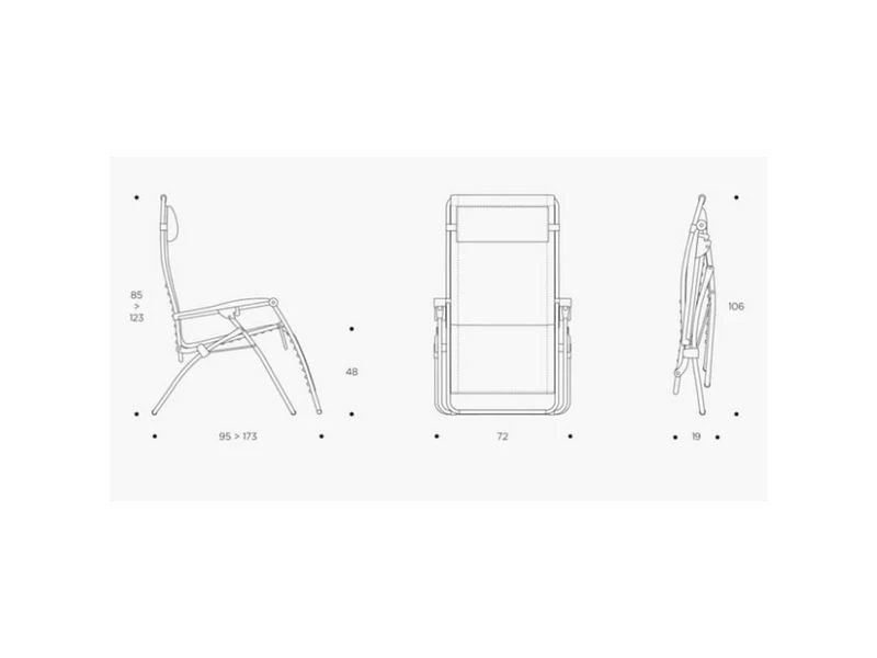 Lafuma RSXA Clip Batyline XL Relaxstoel Zwart 4 Lafuma RSXA Clip Batyline XL Relaxstoel Zwart - Image 4