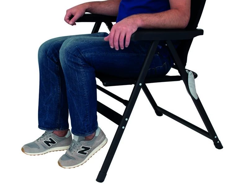 Eurotrail Chateau 3d-Mesh Campingstoel Zwart 2 Eurotrail Chateau 3d-Mesh Campingstoel Zwart - Image 2