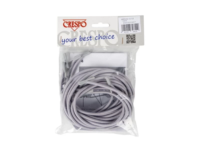 Crespo Elastiek Relaxstoelen 2x Kort 2x Lang Grijs 2 Crespo Elastiek Relaxstoelen 2x Kort 2x Lang Grijs - Image 2