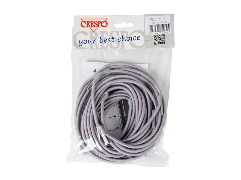 Crespo Elastiek Ligbedden 4 Stuks Grijs 2 Crespo Elastiek Ligbedden 4 Stuks Grijs - Image 2