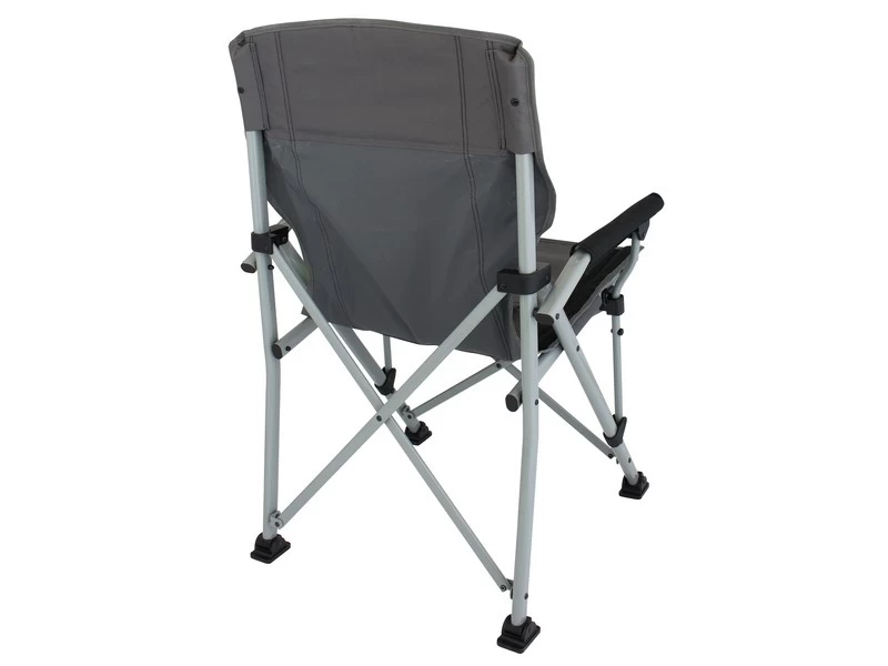 Eurotrail Vouwstoel Bolzano Grijs-Zwart 2 Eurotrail Vouwstoel Bolzano Grijs-Zwart - Image 2