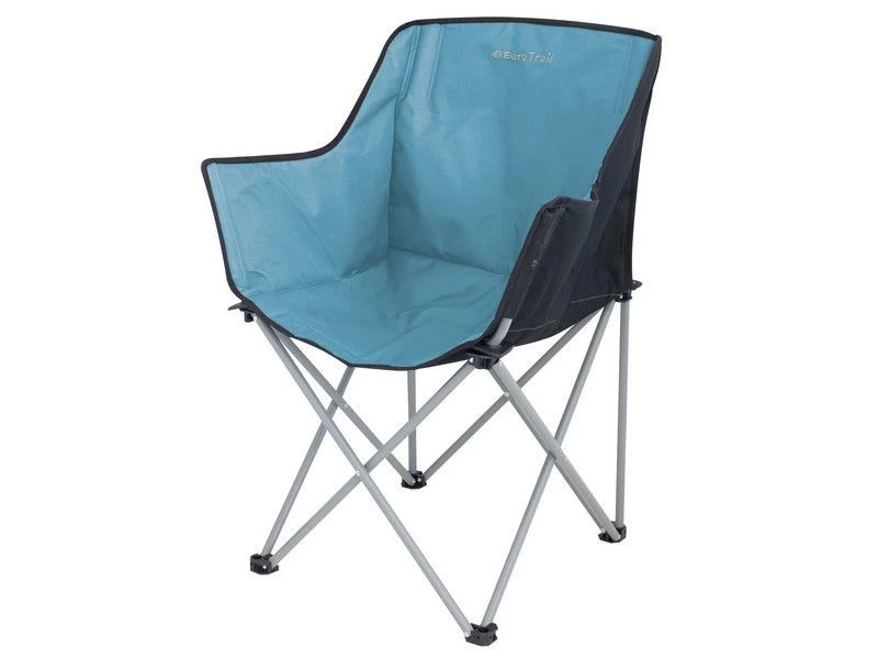 Eurotrail Vouwstoel Kampala Azure-Zwart 1 Eurotrail Vouwstoel Kampala Azure-Zwart