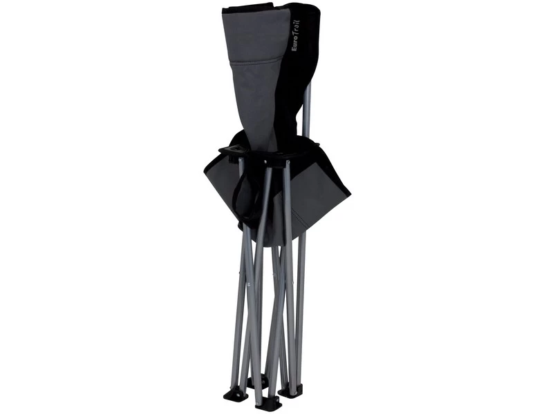 Eurotrail Vouwstoel Lausanne Staal Grijs-Zwart 3 Eurotrail Vouwstoel Lausanne Staal Grijs-Zwart - Image 3