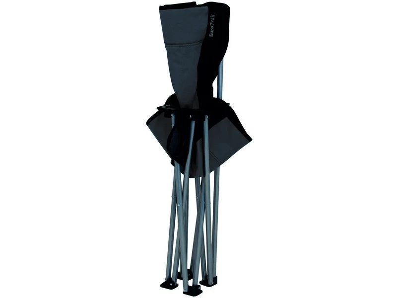 Eurotrail Vouwstoel Milon Staal Grijs-Zwart 2 Eurotrail Vouwstoel Milon Staal Grijs-Zwart - Image 2