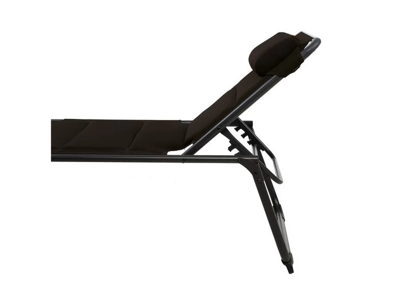 Travellife Barletta Kampeer- Tuinligbed Relax Zwart 2 Travellife Barletta Kampeer- Tuinligbed Relax Zwart - Image 2