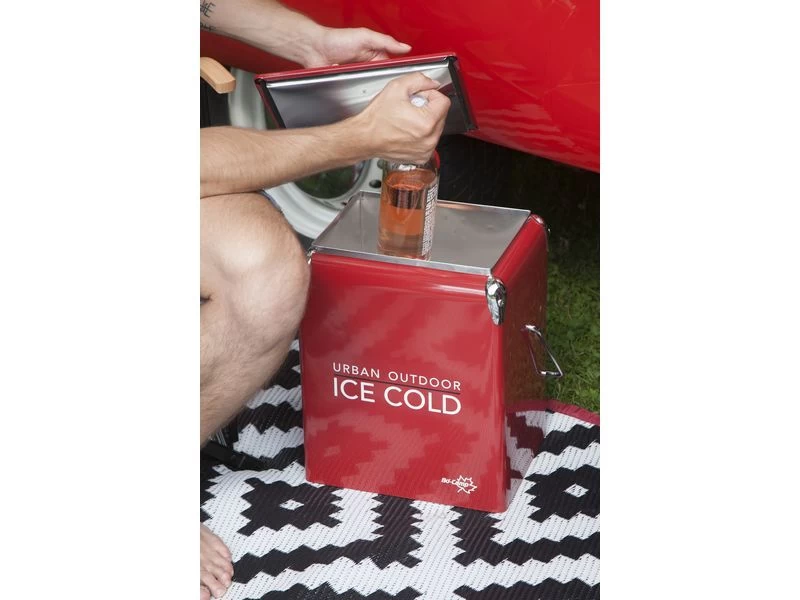 Bo Camp Urban Outdoor Retro Coolbox Greenwich Red 4 Bo Camp Urban Outdoor Retro Coolbox Greenwich Red - Image 4
