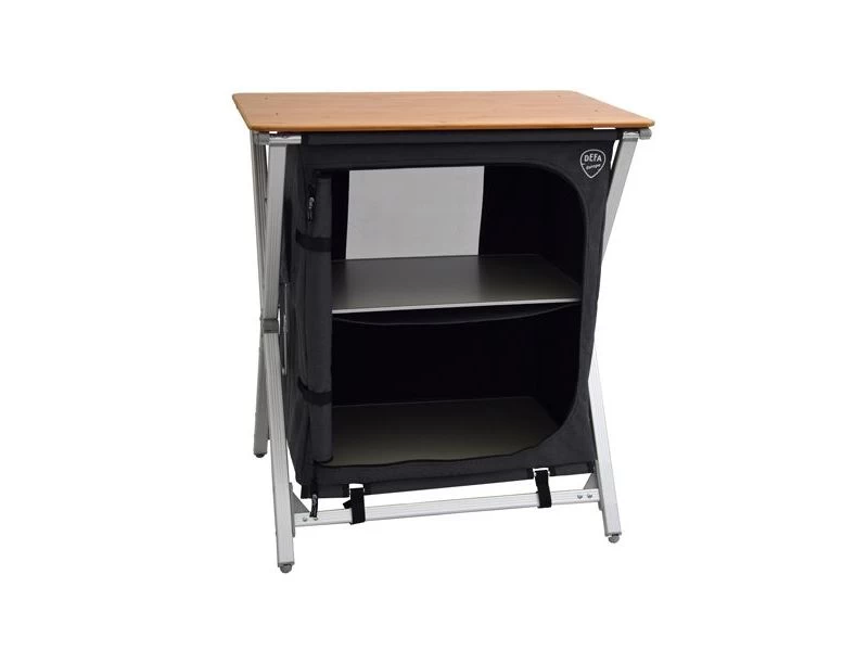 Defa Easy Folding Bamboe Kampeerkast Kookkast 75 2 Defa Easy Folding Bamboe Kampeerkast Kookkast 75 - Image 2