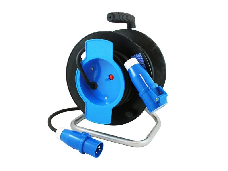 Haba Haspel + Ce Stekkers + 25 Mtr. Kabel 1 Haba Haspel + Ce Stekkers + 25 Mtr. Kabel