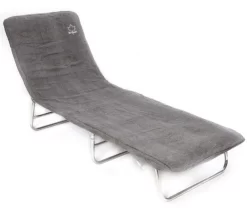 Bo Camp Badstof Stoelhoes Gepolsterd Xl Grijs